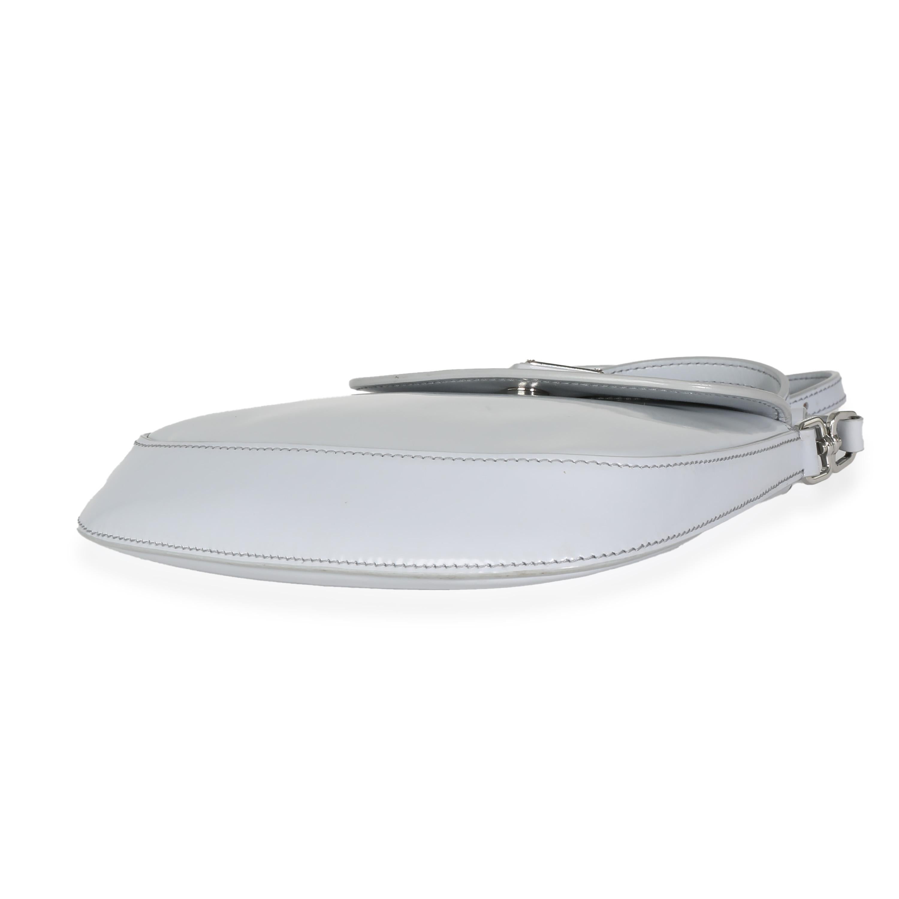 Prada Cornflower Brushed Leather Mini Cleo For Sale 1
