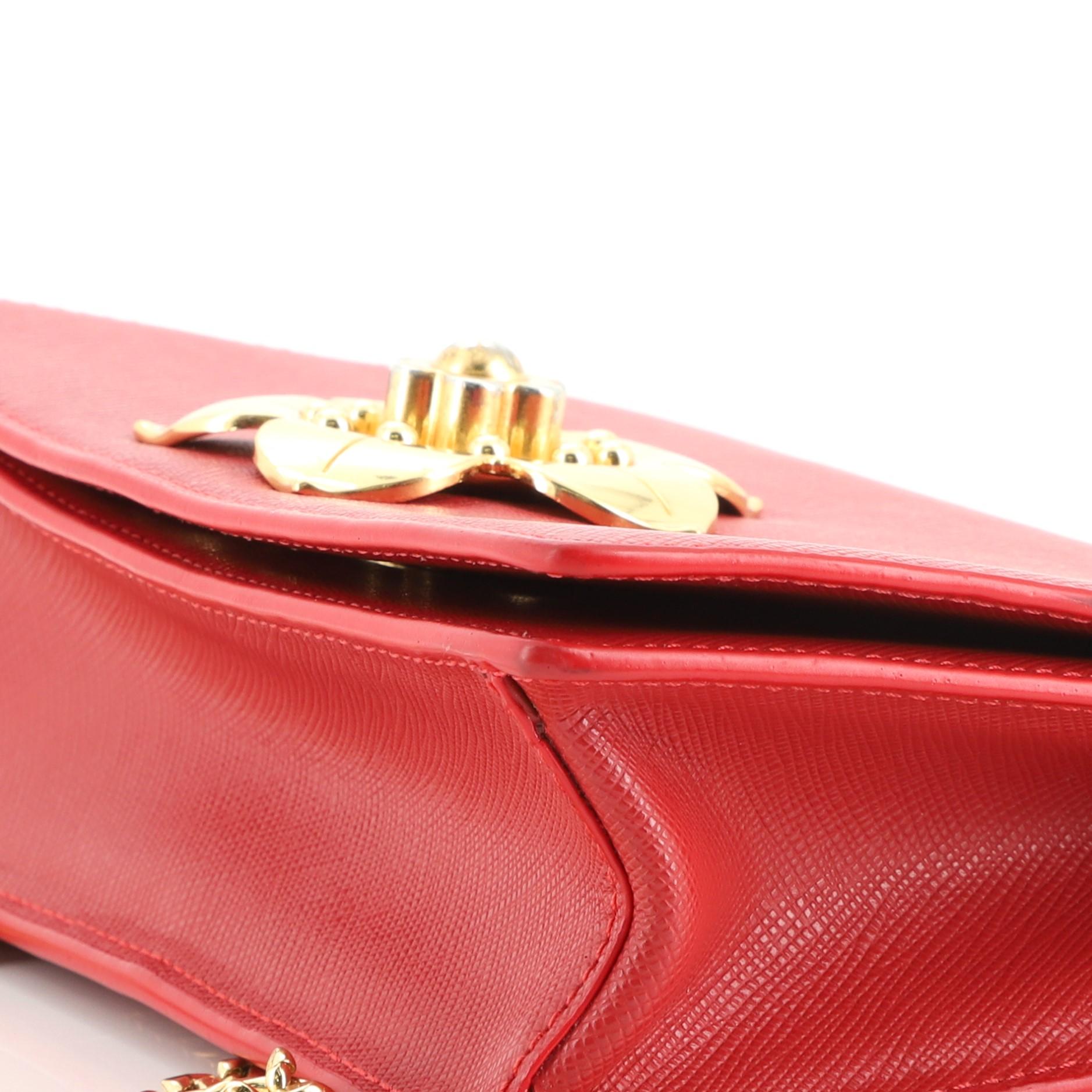 Prada Corolle Kette Tasche Saffiano mit Metall 2