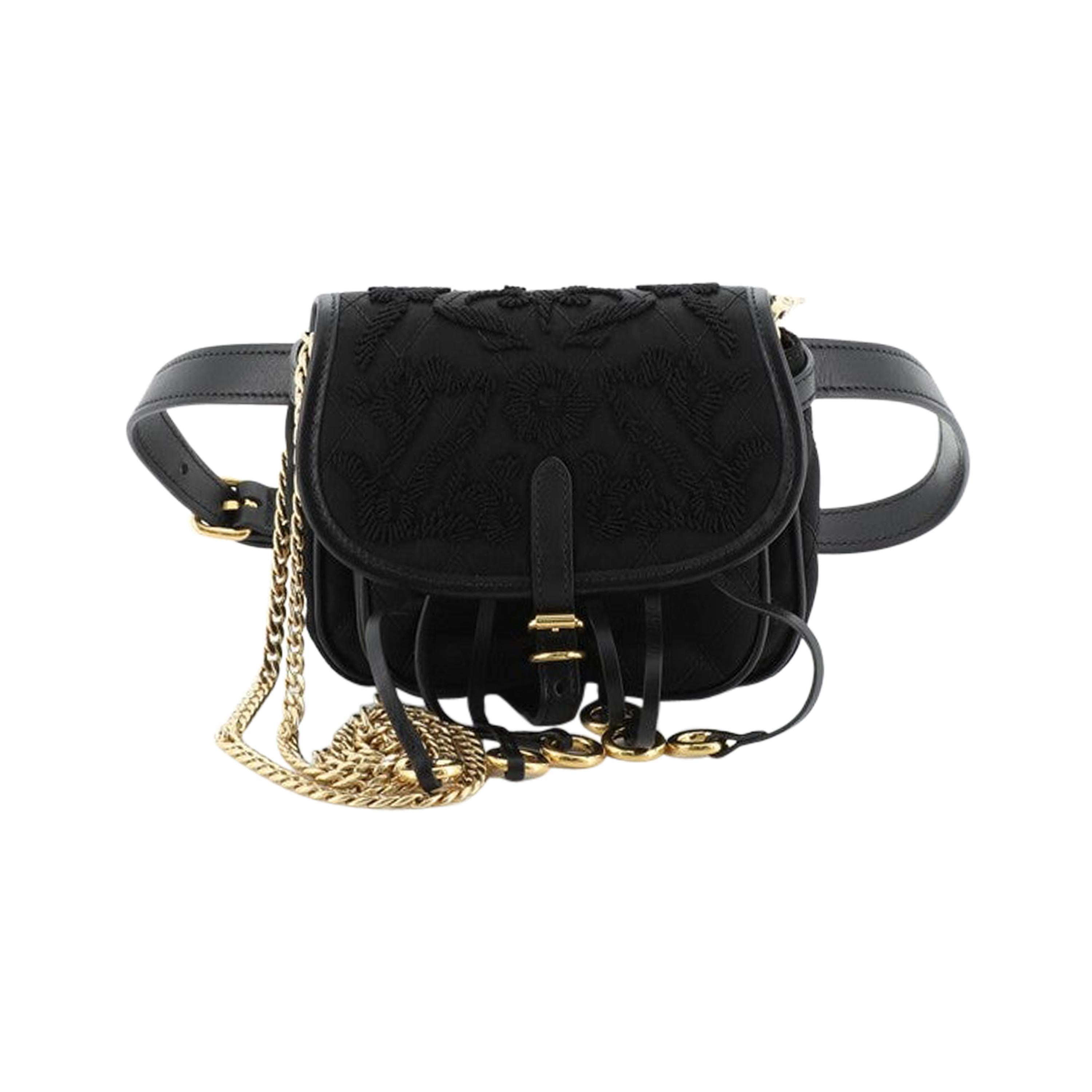 Prada Corsaire Belt Bag Embroidered Quilted Tessuto Small