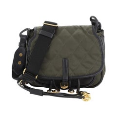 Prada Corsaire Messenger Bag Quilted Nylon and Calfskin