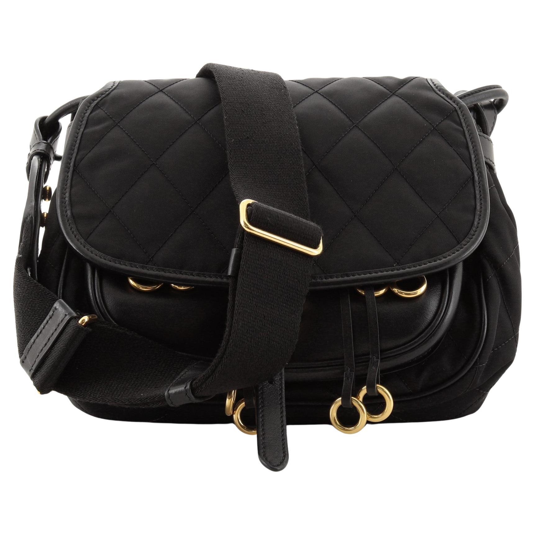 Prada Black Nylon Diaper Bag at 1stDibs