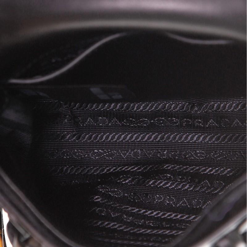 Prada Corsaire Shoulder Bag Calf Hair and Quilted Velvet Small In Good Condition In NY, NY