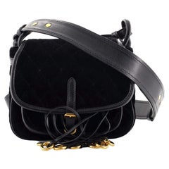 Prada Corsaire Shoulder Bag Quilted Velvet with Calfskin Small