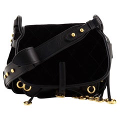 Prada Corsaire Shoulder Bag Quilted Velvet with Calfskin Small