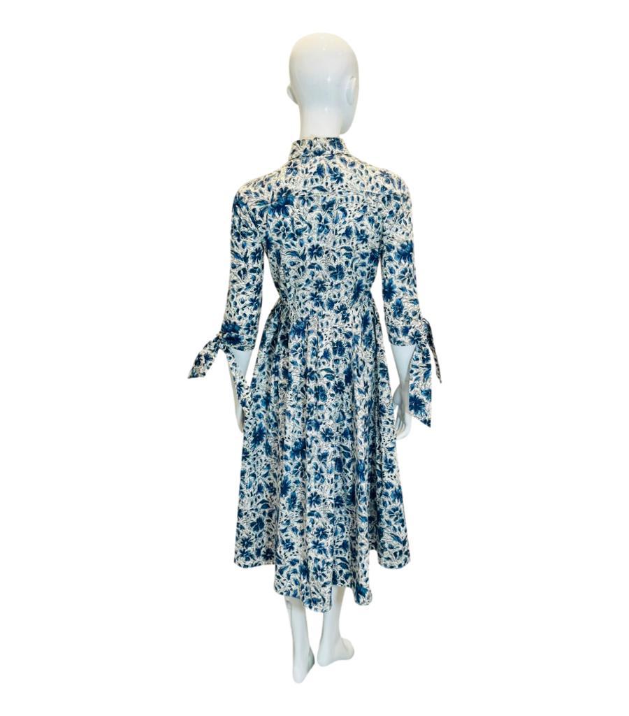 Women's Prada Cotton Floral Print Shirt Dress