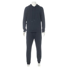 Prada Cotton Hoodie Jacket and Pants Black