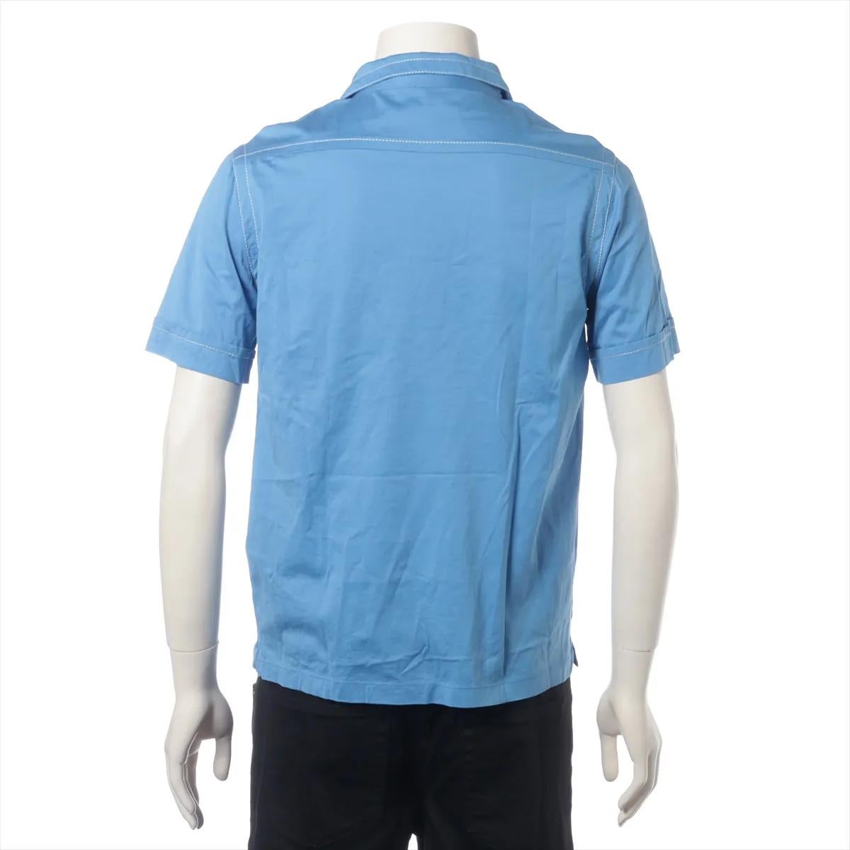 Bleu Polo en coton Prada, bleu en vente