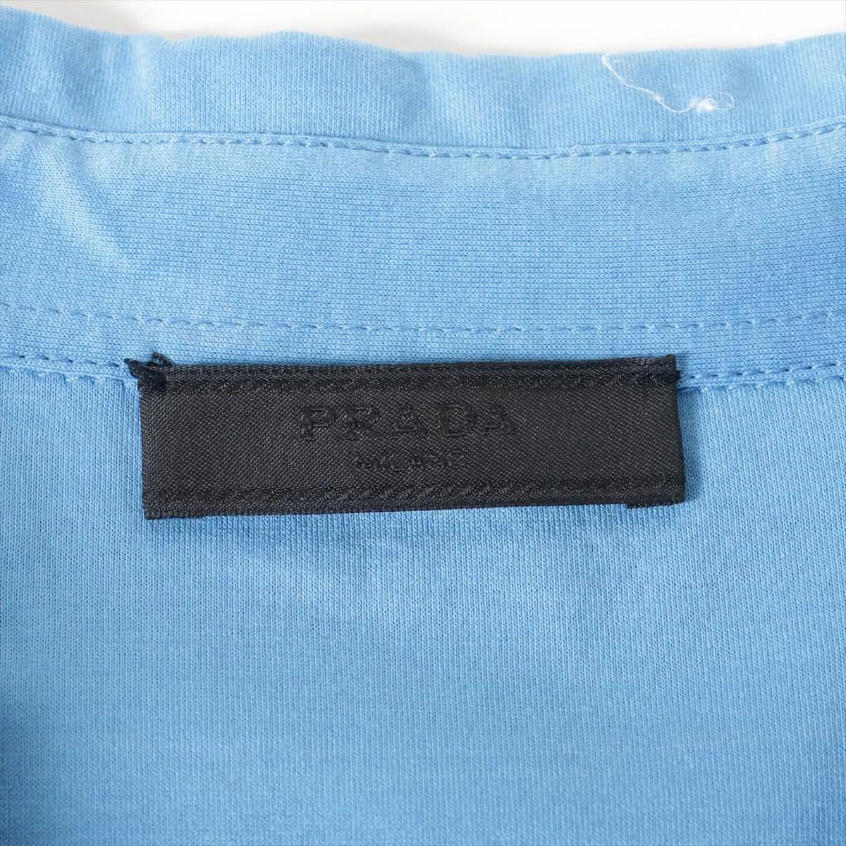 Polo en coton Prada, bleu en vente 2