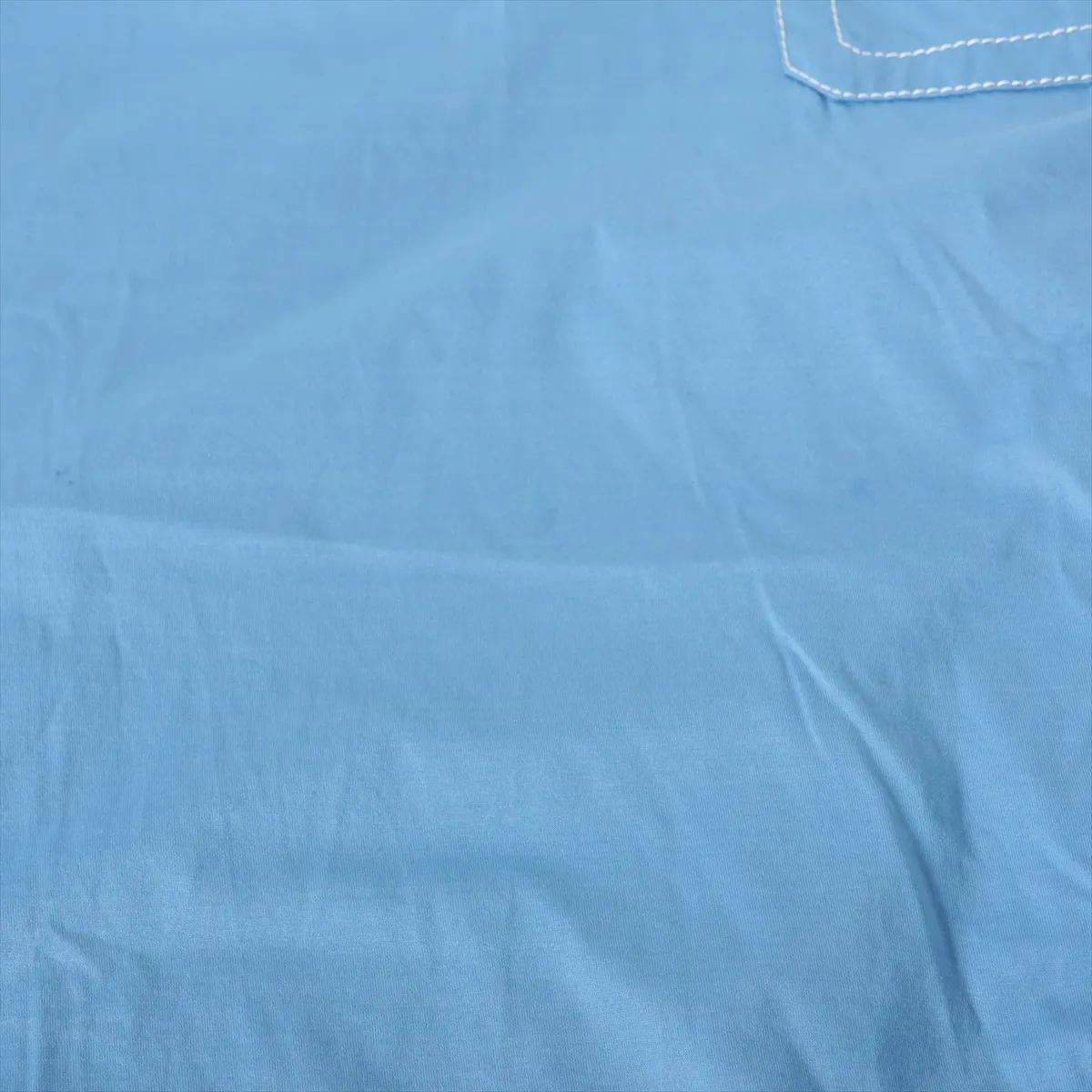 Polo en coton Prada, bleu en vente 4