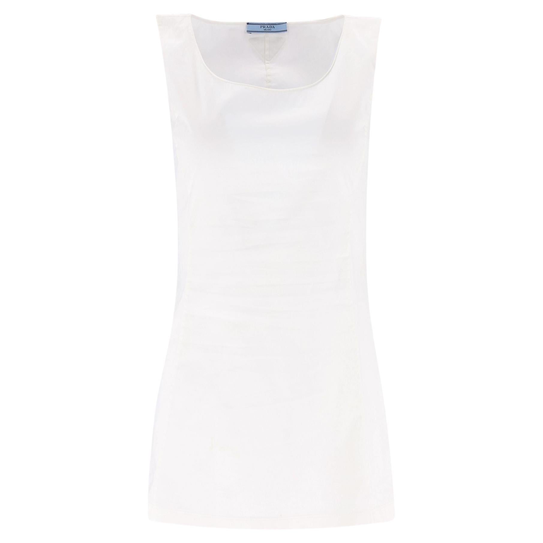 Túnica de algodón Prada en venta