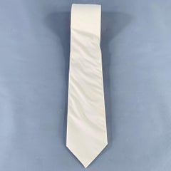 Corbata PRADA Crema Algodón