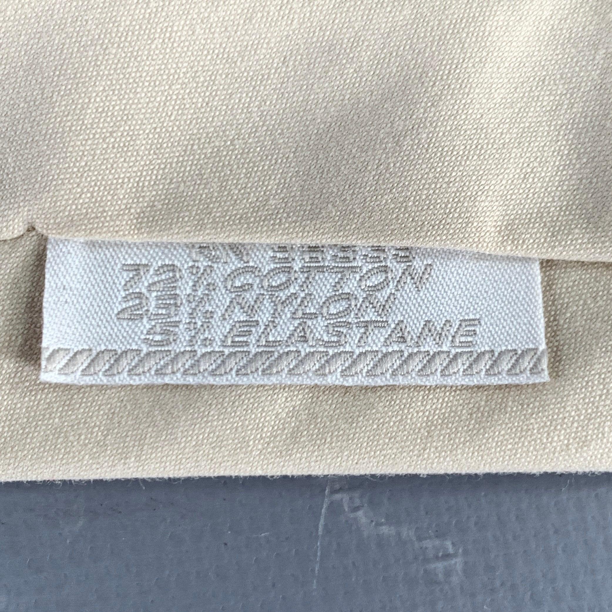 PRADA Cream Cotton Blend Tie In Good Condition In San Francisco, CA