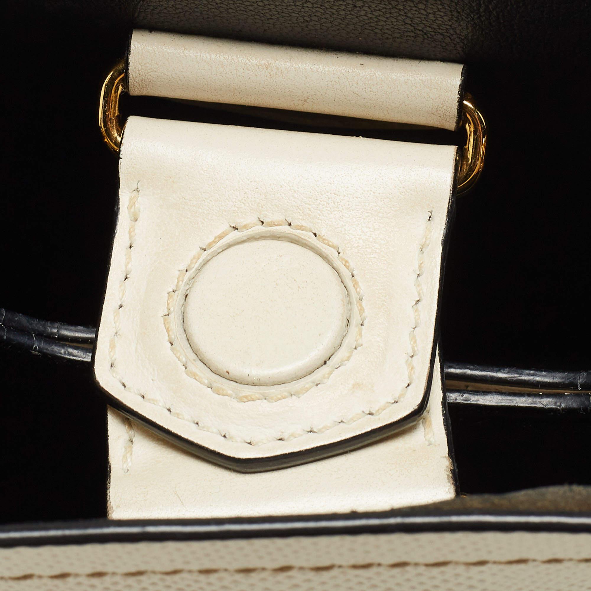 Prada Cream Saffiano Leather Small Panier Bag 1