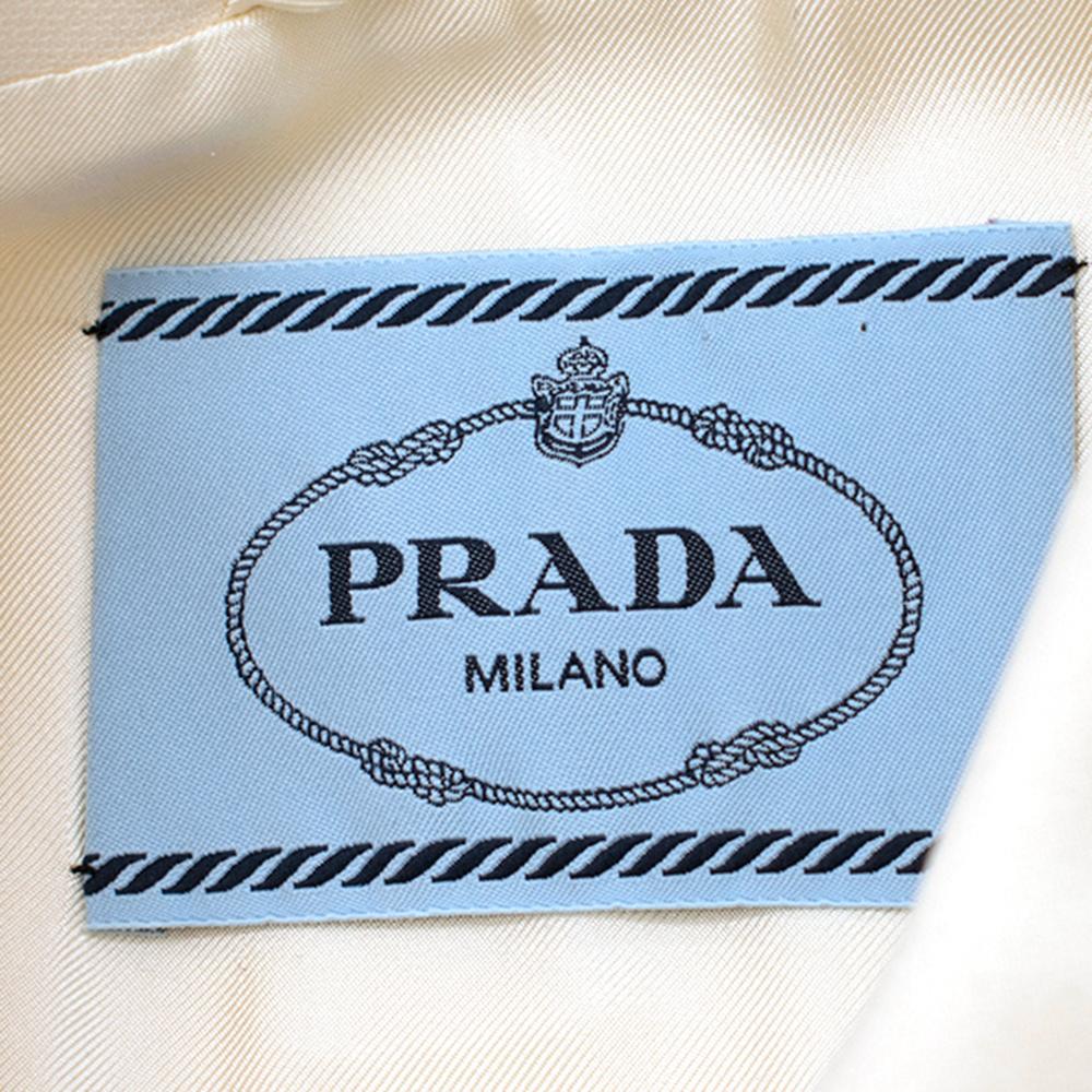 Women's Prada Cream Sleeveless Wool Gilet SIZE - Size US 4