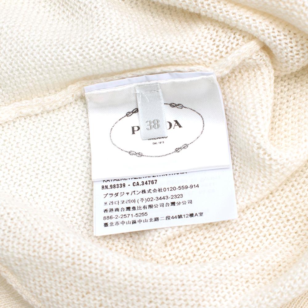 Prada Cream Wool blend Knit Top SIZE - Size US 0-2 2