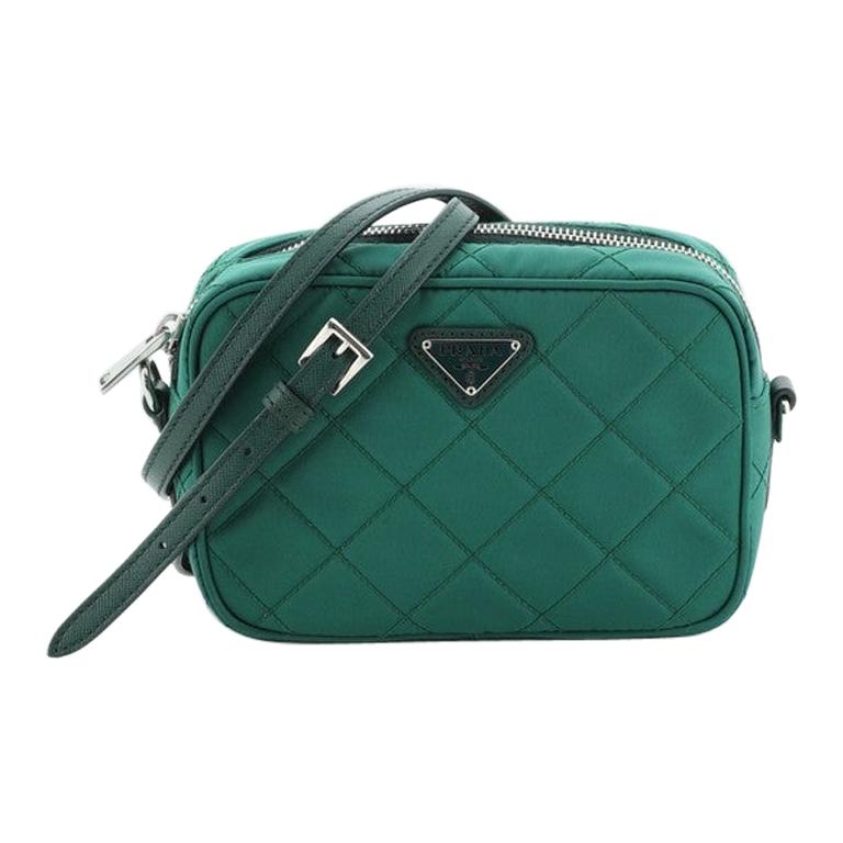 Prada Crossbody Bag Quilted Tessuto Small at 1stDibs