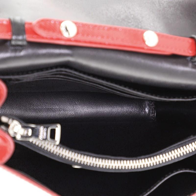 Red Prada Crossbody Bag Vernice Saffiano Leather Mini 
