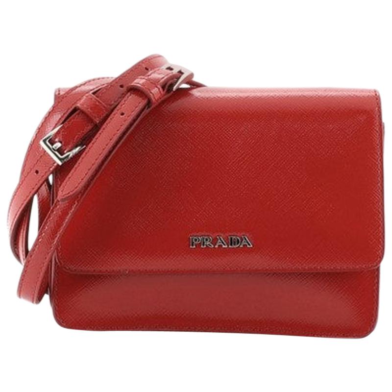 Prada Crossbody Bag Vernice Saffiano Leather Mini 