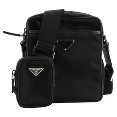 Prada Crossbody Messenger Bag Re-Nylon with Leather