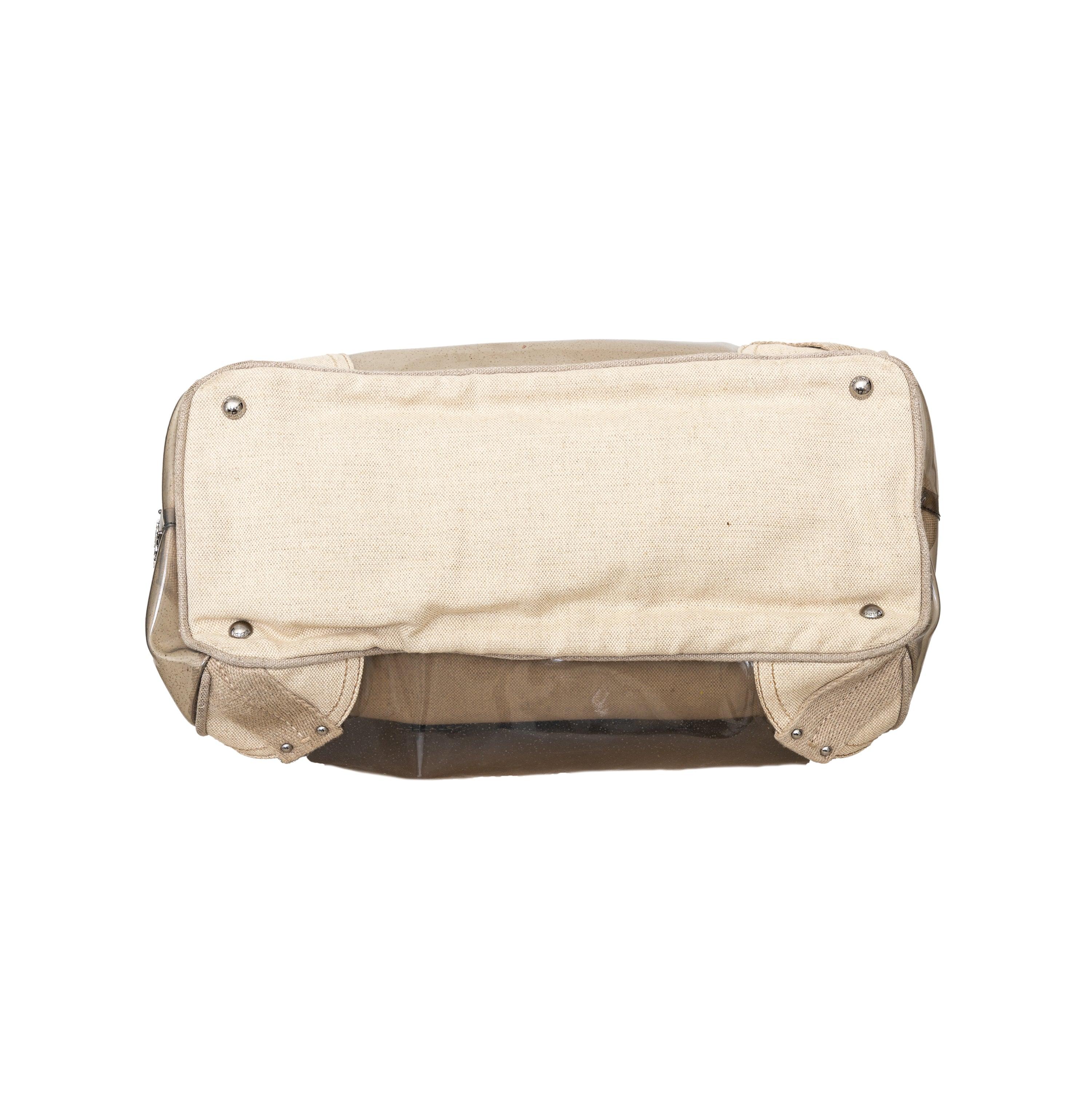 Prada Crystal Embellished PVC Canvas Frame Bag - '10s 2