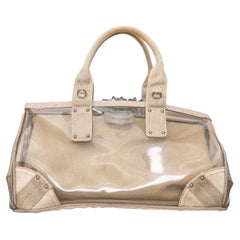 Prada Crystal Embellished PVC Canvas Frame Bag - '10s