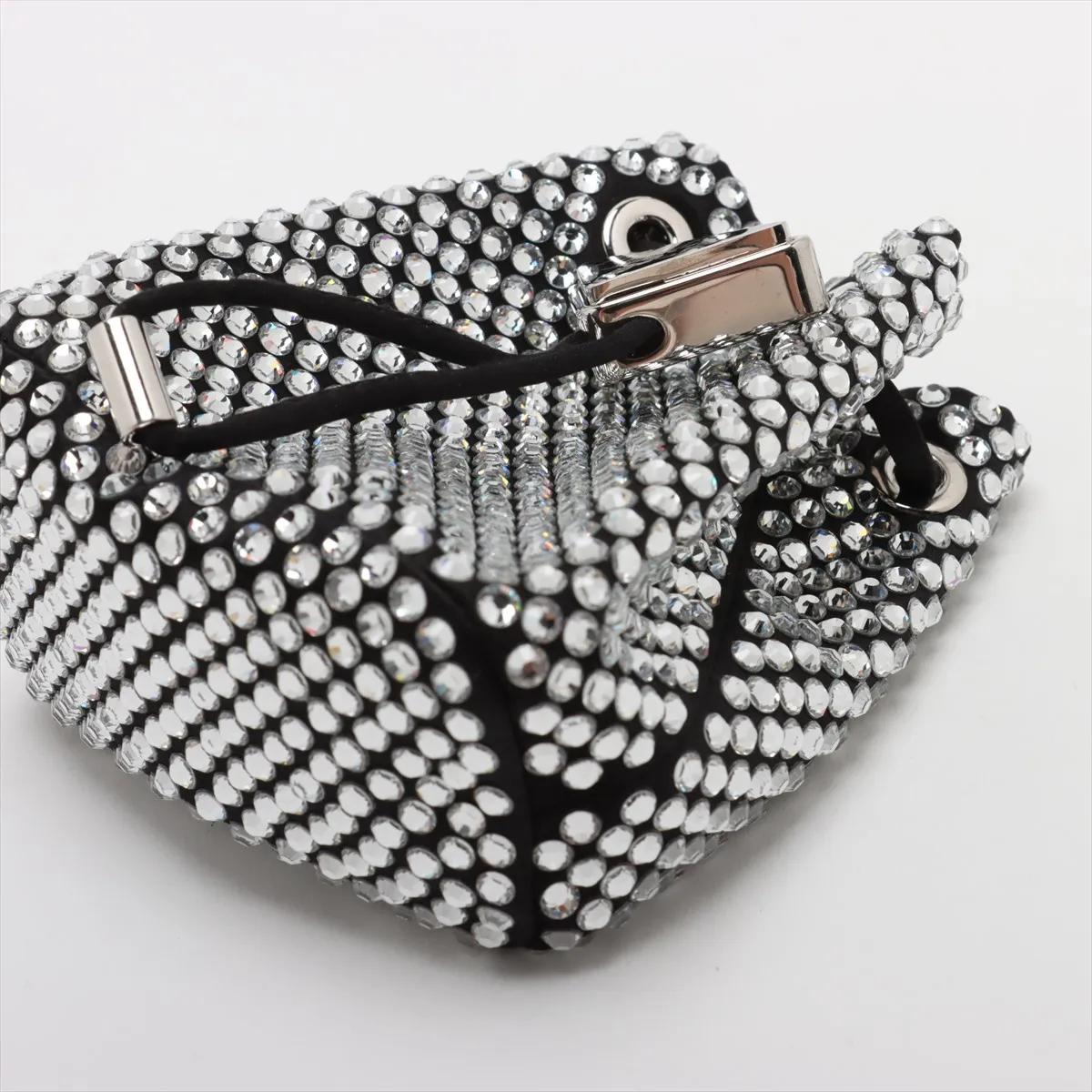 Prada: borsa a tracolla con cristalli e strass e catena in raso In condizioni buone in vendita a Indianapolis, IN