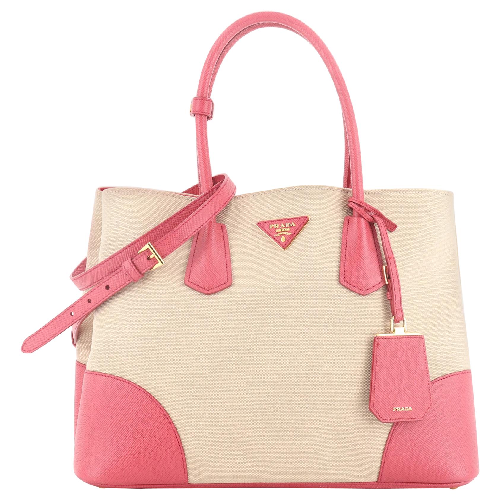 prada medium double tote