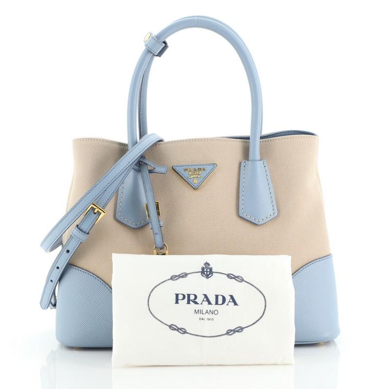 prada double tote