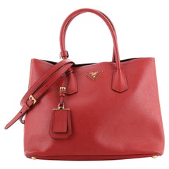 Prada Cuir Double Tote Saffiano Leather Large