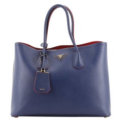 Prada Cuir Double Tote Saffiano Leather Large