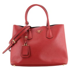 Prada Cuir Double Tote Saffiano Leather Large