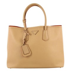 Prada Cuir Double Tote Saffiano Leather Large