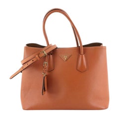 Prada Cuir Double Tote Saffiano Leather Large