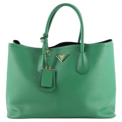Prada Cuir Double Tote Saffiano Leather Large