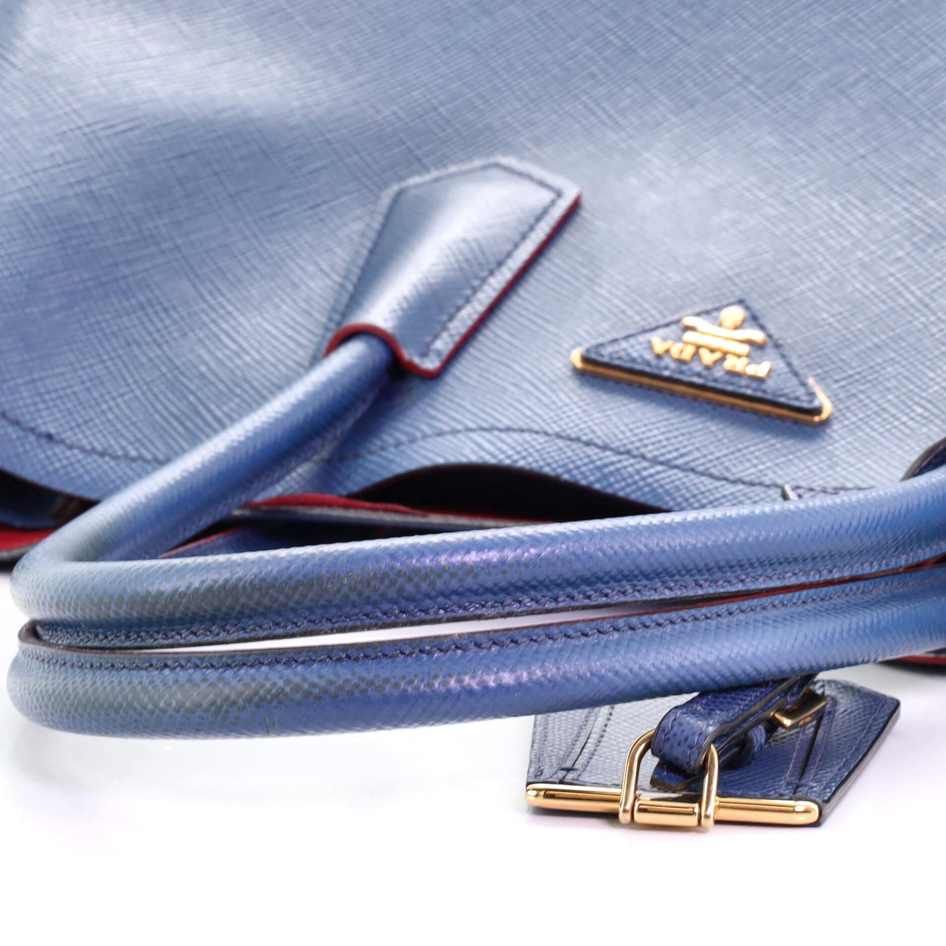 Prada Cuir Double Tote Saffiano Leather Medium 4