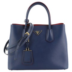 Prada Cuir Double Tote Saffiano Leather Medium