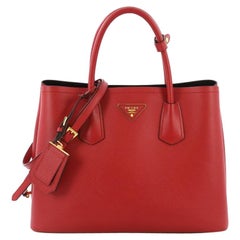 Prada Cuir Double Tote Saffiano Leather Medium