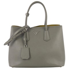 Prada Cuir Double Tote Saffiano Leather Medium