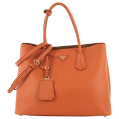 Prada Cuir Double Tote Saffiano Leather Medium