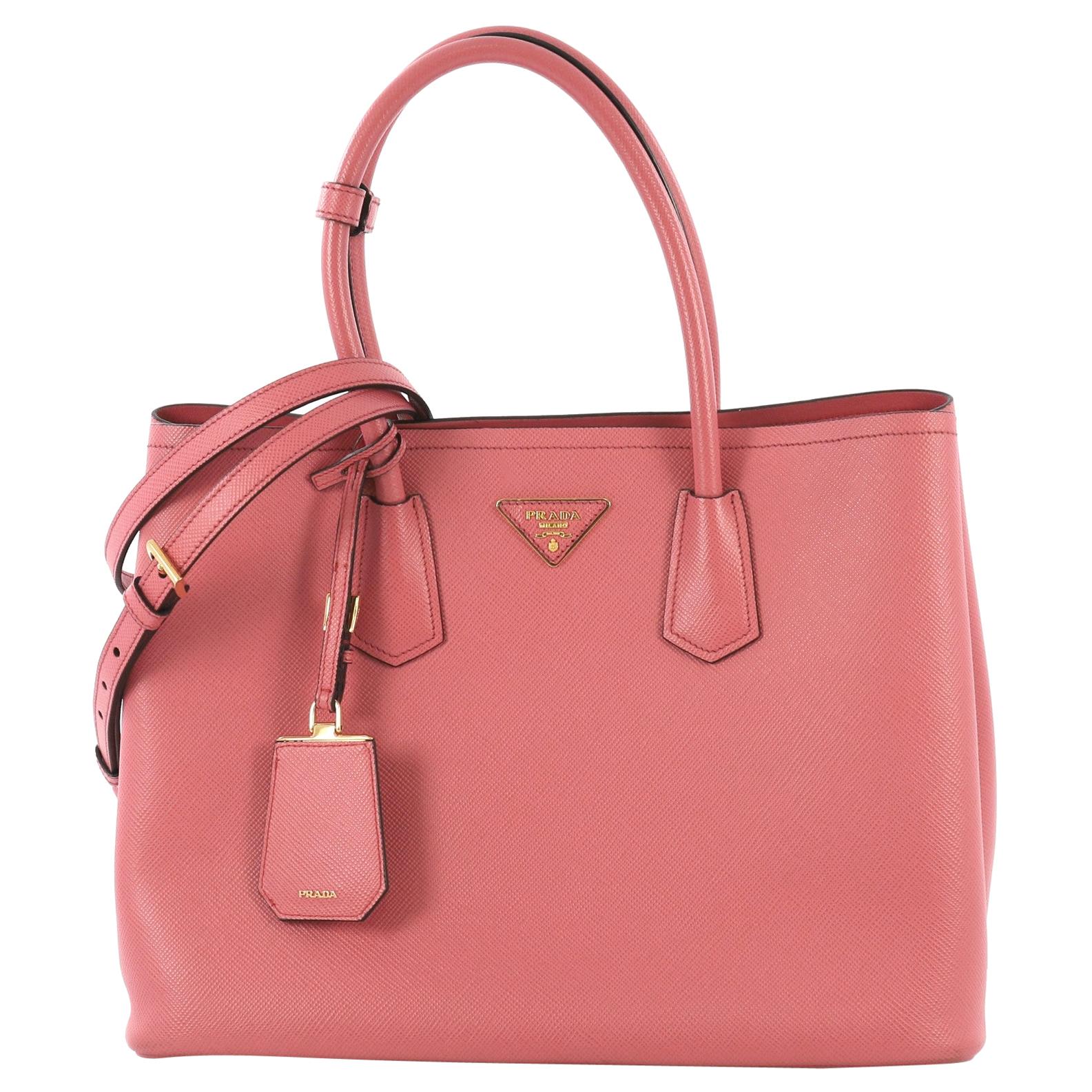 Prada Cuir Double Tote Saffiano Leather Medium