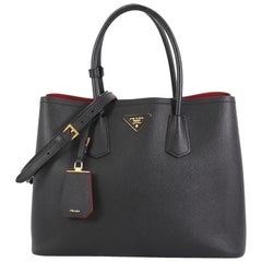 Prada Cuir Double Tote Saffiano Leather Medium