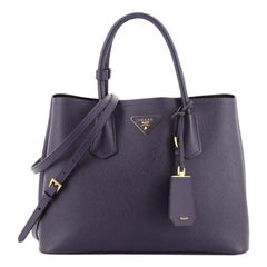 Prada Cuir Double Tote Saffiano Leather Medium 