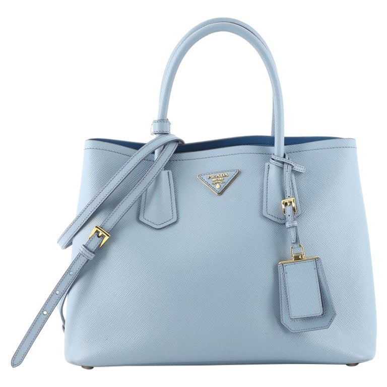 Prada Saffiano Lux Double Zip Galleria Large Tote at 1stDibs