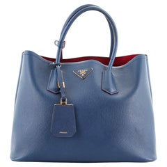 Prada Cuir Double Tote Saffiano Leather Medium