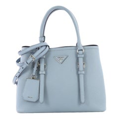 Prada Cuir Double Tote Saffiano Leather Small
