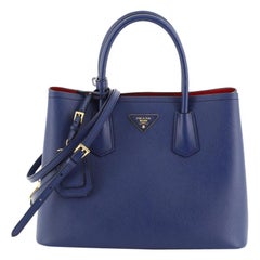 Prada Cuir Double Tote Saffiano Leather Small