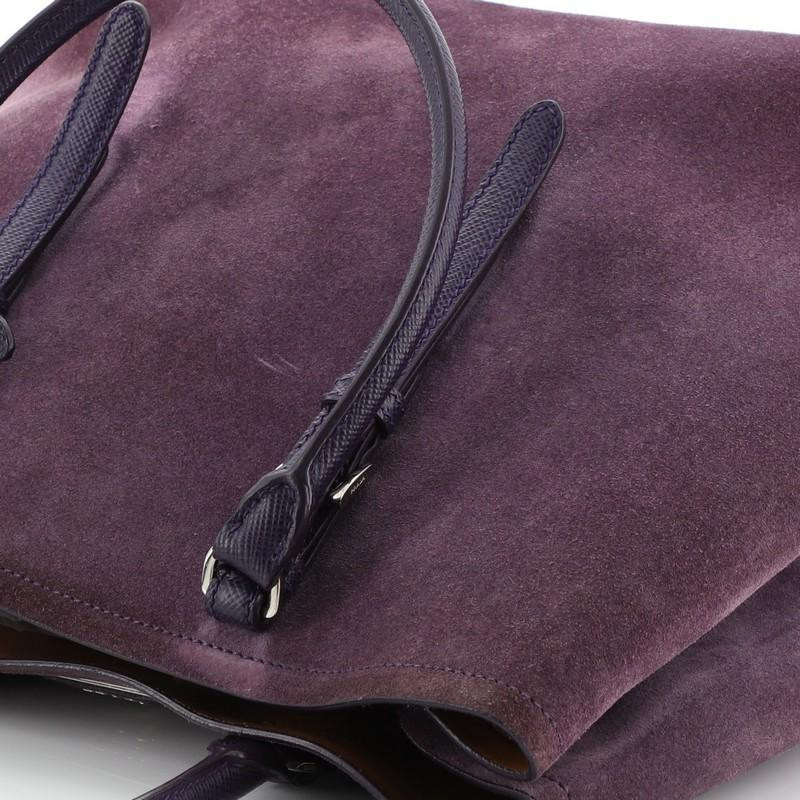 Prada Cuir Double Tote Suede Medium 3