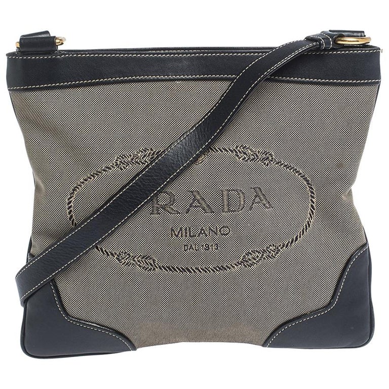 Prada Nylon Clutch Bag w/ Crystal Encrusted and Crocodile Detail at 1stDibs