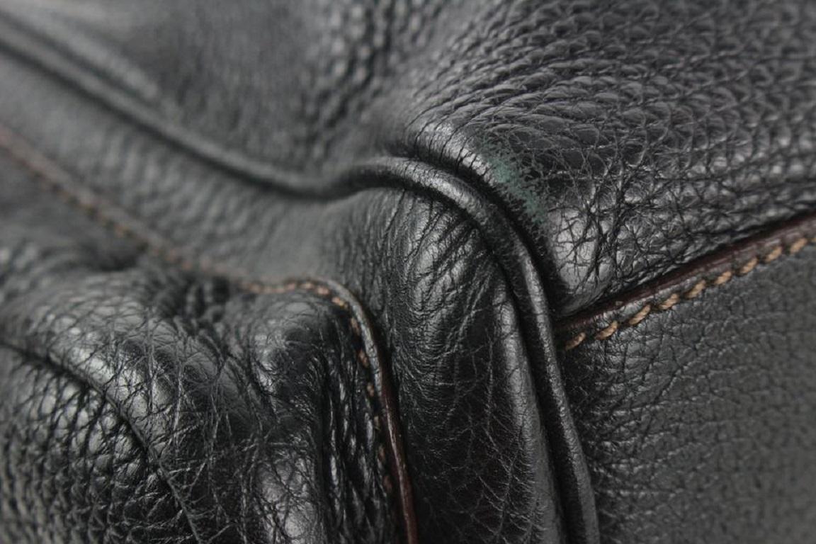 Prada Dark Brown Leather Belt Buckle Tote Bag 455pr62 For Sale 3