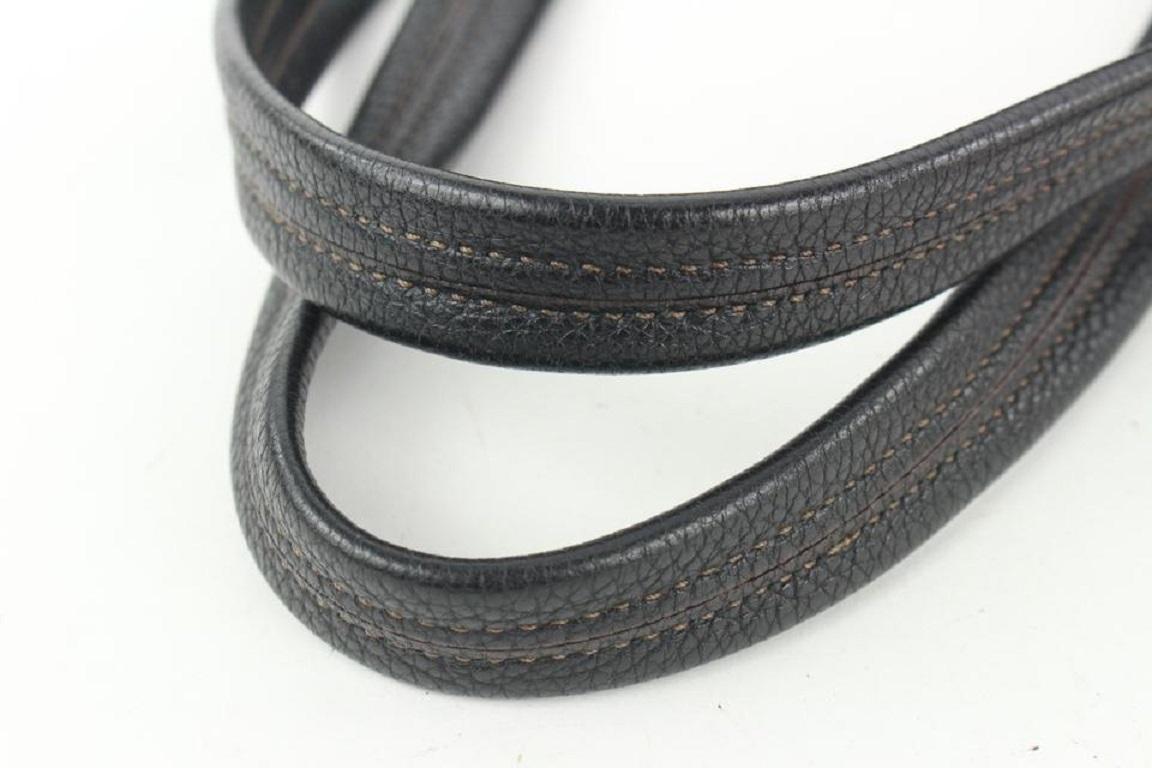 Prada Dark Brown Leather Belt Buckle Tote Bag 455pr62 For Sale 4